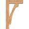 Ekena Millwork Legacy Block Smooth Bracket w/ Offset Brace, Western Red Cedar, 5 1/2"W x 18"D x 30"H BKT0604X18X30LEC05SWR - alternate 2